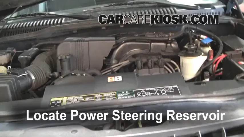 2002 Ford Explorer XLT 4.0L V6 Power Steering Fluid Check Fluid Level